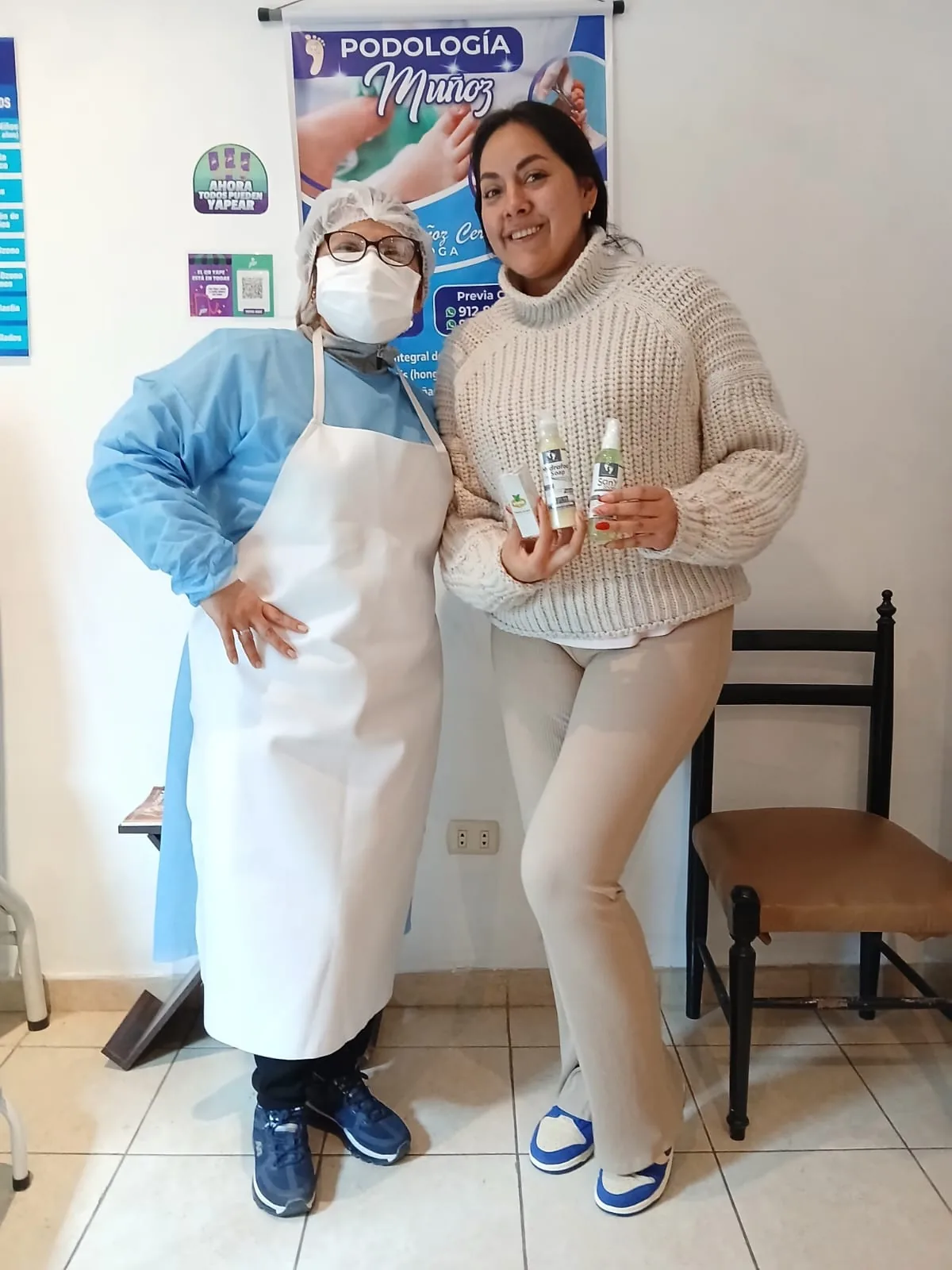 Alisson Saavedra paciente de Podología Muñoz